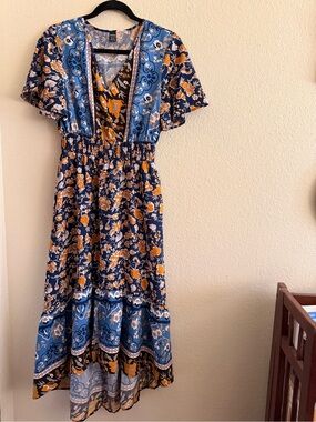 Boho Flutter Sleeve Dress